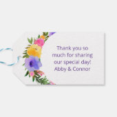 Vibrant Casual magenta Violet Yellow Cadeaulabel (Achterkant Horizontaal)