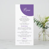 Vibrant Casual magenta Violet Yellow Menu (Staand voorkant)