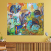 Vibrant Chaos Canvas Afdruk (Insitu (Woonkamer))
