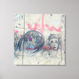 Vibrant Chicago graffiti Canvas Afdruk