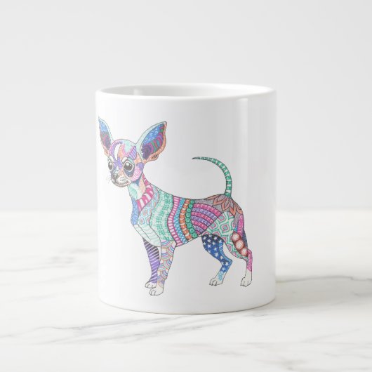 Vibrant Chihuahua Giant Mug (Devant)