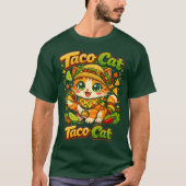 Vibrant Cinco de Mayo Taco Cat Funny T-SHIRT (Voorkant)