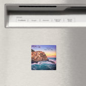 Vibrant Cinque Terre Sunset Magnet Magneet (Insitu (Vaatwasser))