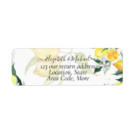 Vibrant Citrus Lemons Wedding Etiket