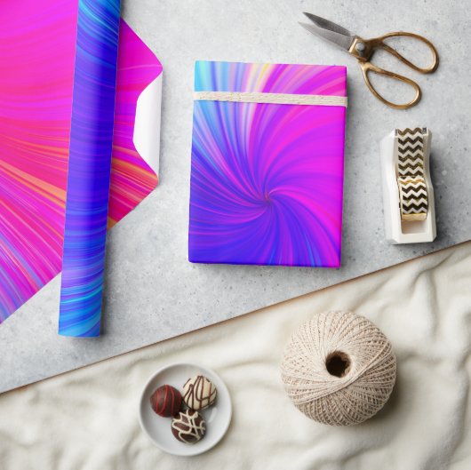 Vibrant Color Aesthetic Pattern Cadeaupapier (Crafts)