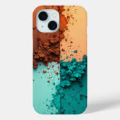 Vibrant Color Block iPhone case (Achterkant)