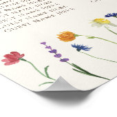 Vibrant coloré Fleur sauvage moderne tableau de si (Coin)