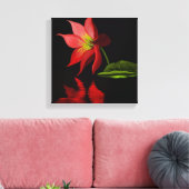Vibrant Colorful Lily Pond Wrapped Canvas Afdruk (Insitu (Woonkamer))