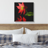 Vibrant Colorful Lily Pond Wrapped Canvas Afdruk (Insitu (Slaapkamer))