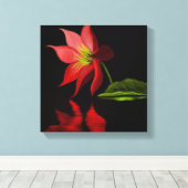 Vibrant Colorful Lily Pond Wrapped Canvas Afdruk (Insitu (Houten vloer))