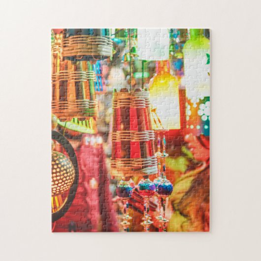 Vibrant Colorful Oriental Lantern Legpuzzel (Verticaal)