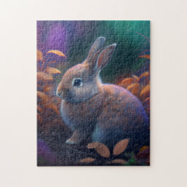 Vibrant Colorful Rabbit Puzzle Legpuzzel