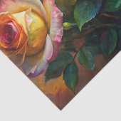 Vibrant Colorful Spring Roses Decoupage Tissuepapier (Detail)