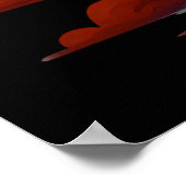 Vibrant Colorful Wolf Art Poster (Hoek)