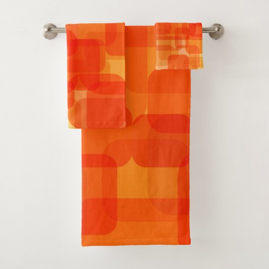 Vibrant Contemporain Abstrait Art Moderne Orange (En situation)
