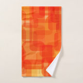 Vibrant Contemporain Abstrait Art Moderne Orange (Serviette à main)