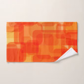 Vibrant Contemporain Abstrait Art Moderne Orange (Serviette à main)