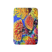 Vibrant Coral Reef Sea Wonder Art Badmat (Voorkant Verticaal)