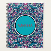 Vibrant couleur Mandala Motif Boho Hippie Imprimer (Devant)