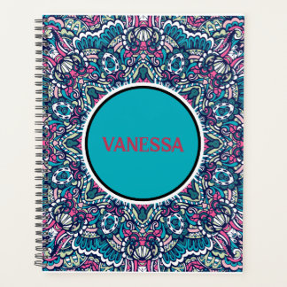 Vibrant couleur Mandala Motif Boho Hippie Imprimer