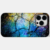 Vibrant Couleurs Vivides Splash Cracked coque ipho (Verso (horizontal))
