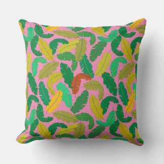 Vibrant Coussin Tropical Coussin rose clair