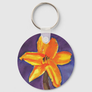 Vibrant Day Lily Sleutelhanger