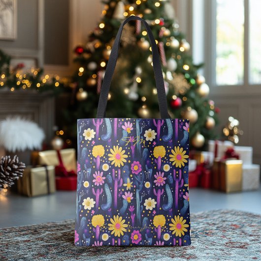 Vibrant Desert Bloom Wellness Sac fourre-tout