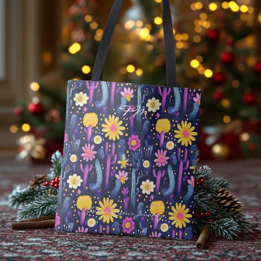 Vibrant Desert Bloom Wellness Sac fourre-tout