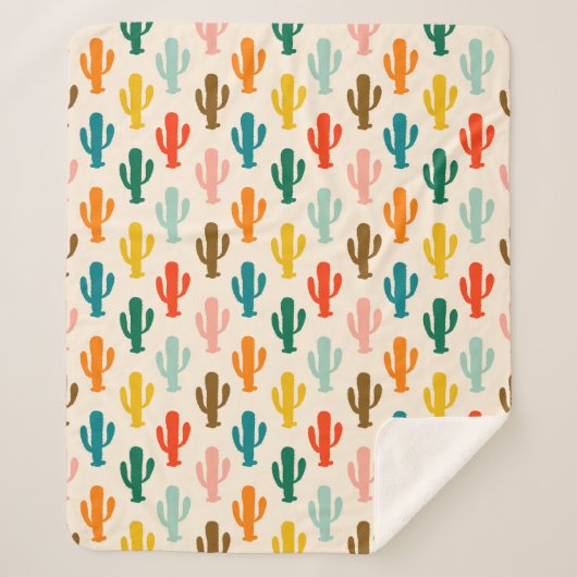 Vibrant Desert Botanical Throw Blanket  (Voorkant)