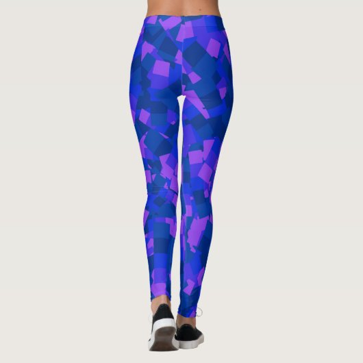 Vibrant Dimensions Geometrische kunst Leggings (Achterkant)