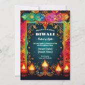 Vibrant Diwali Splendor Kaart (Voorkant)