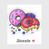   Vibrant Donut Sticker  (Feuille)
