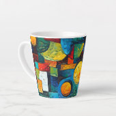 Vibrant Dreams Geometry – Bold Modern Abstract Art Latte Mok (Linkerhoek)