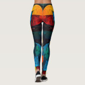 Vibrant Dreams Geometry – Bold Modern Abstract Art Leggings (Achterkant)
