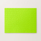 Vibrant Electric Lime Green Ready om aan te passen Legpuzzel (Horizontaal)