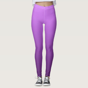 Vibrant Electric Summer Paarse Dipped Ombre Leggings