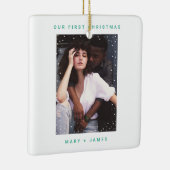 Vibrant Elf Green | Foto van Merry en Married Keramisch Ornament (Rechts)