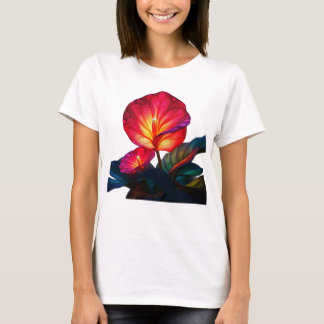vibrant ethereal flower t-shirt