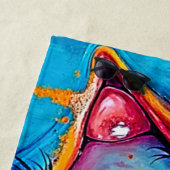 Vibrant Eye Soulful Vision Design Strandlaken (In situ)