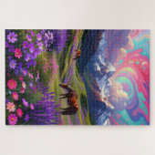 Vibrant Fantasy Nature - Oil Painting Style Puzzle (Horizontal)