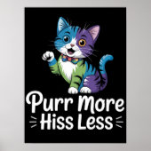 Vibrant Feline Harmony Mantra Poster (Voorkant)