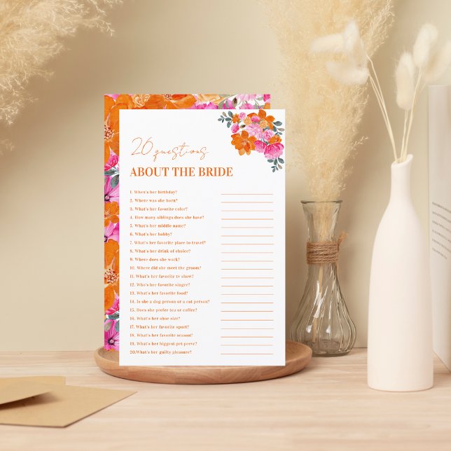 Vibrant Floral 20 vragen over het bruidsspel (Creator heeft geüpload)