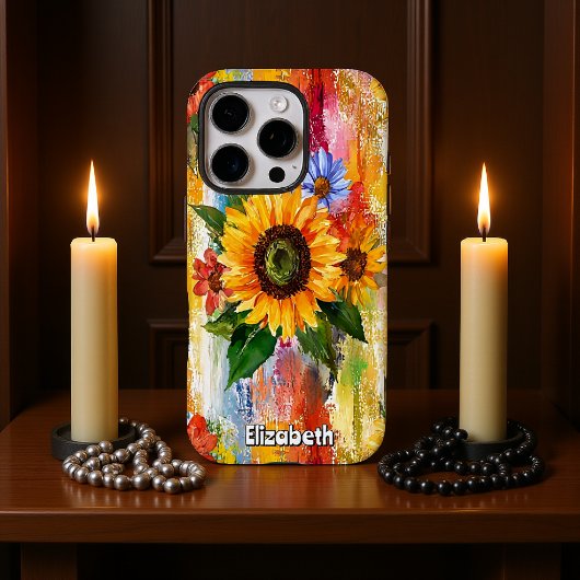 Vibrant Floral Abstract Case-Mate iPhone Case