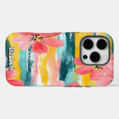 Vibrant Floral Abstract Case-Mate iPhone Case (Achterkant (horizontaal))