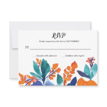 Vibrant Floral Bloom RSVP-kaart