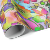 Vibrant floral cadeaupapier (Rol Hoek)