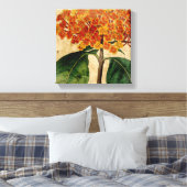 Vibrant Floral I Canvas Afdruk (Insitu (Slaapkamer))