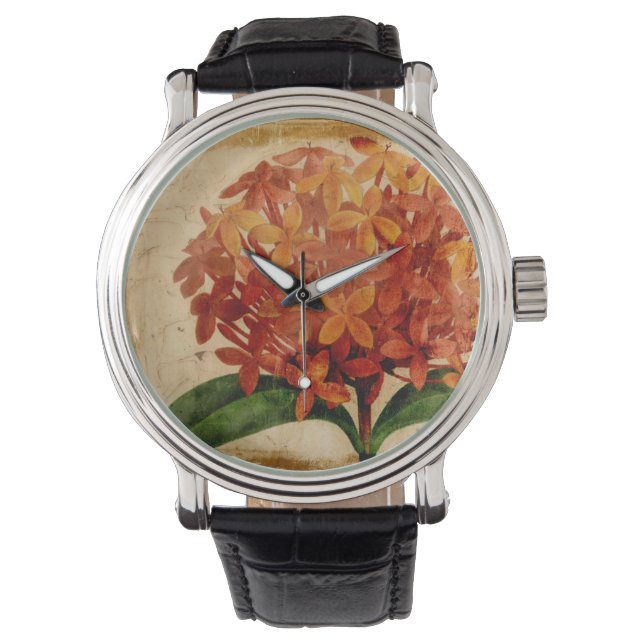 Vibrant Floral III Horloge (Voorkant)