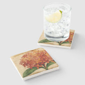 Vibrant Floral III Stenen Onderzetter (Zijkant)